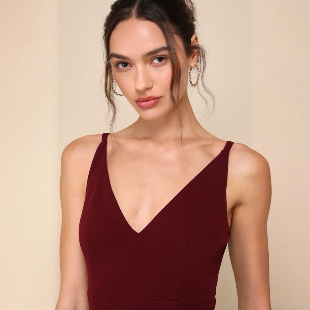 Lulus Melora Plum Purple Sleeveless Maxi Dress Size XXS Burgundy - Picture 3 of 7